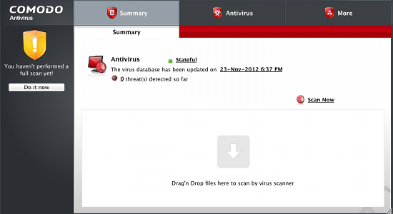 COMODO Antivirus mac screenshot