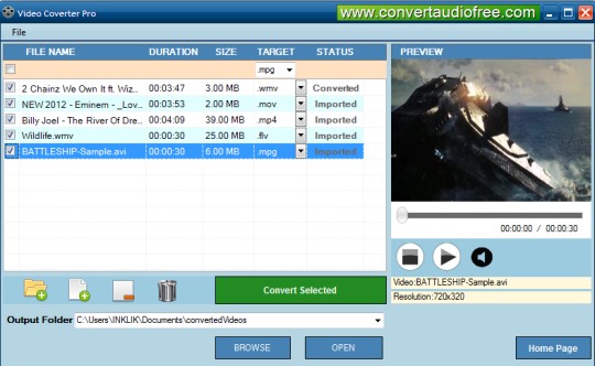 Video Converter Pro- interface