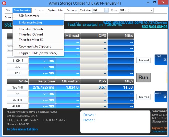 Anvil’s Storage Utilities - benchmark tests