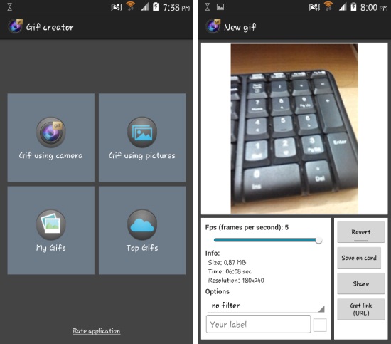 Create Animated Gifs With Gif Creator For Android