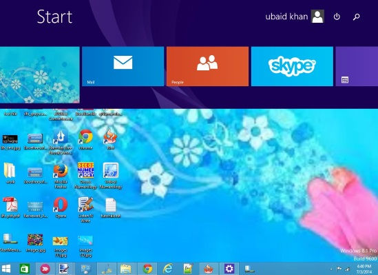 Start Menu Modifier-Start Screen on Desktop