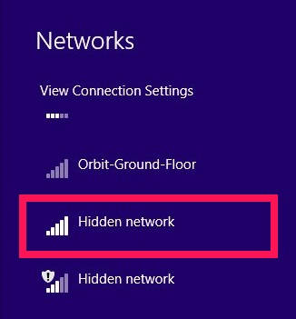 Hidden Network-Network List