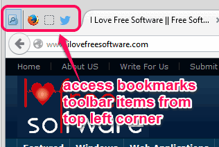 Minimalist Bookmarks Toolbar