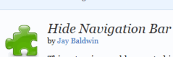 Hide Navigation Bar- Firefox add-on