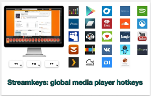 Streamkeys- set global media control hotkeys for online music streaming websites