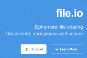 file.io- send large files up to 1 GB for free