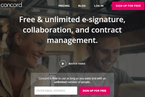 Concord- sign documents online