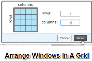 WindowGrid- arrange windows in a grid