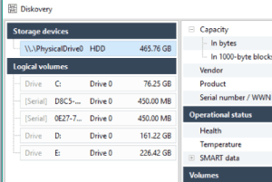 Diskovery- free HDD diagnostic tool