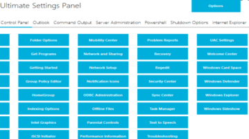 Ultimate Settings Panel