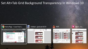 set alt+tab grid background transparency in windows 10