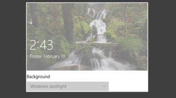 disable lock screen wallpaper change in windows 10