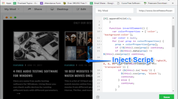 Free Service to Inject Scripts to a Live Website to See Real Time Changes