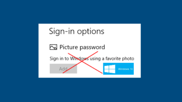 disable picture password in windows 10