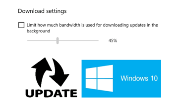 set bandwidth limit to download updates in windows 10