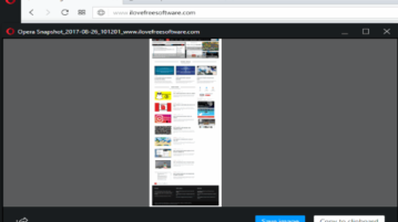 take screenshots in opera without using any extension