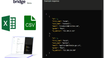 Online Website to Create REST API from an Excel, CSV File Bridge