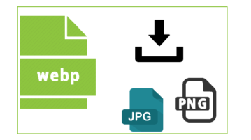 save webp images as jpg and png image