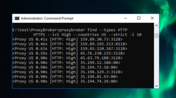 Free Public Proxy Finder Tool for Windows