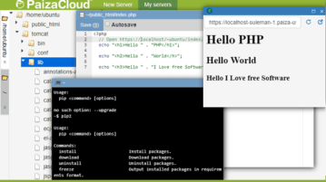 Free Cloud Based IDE with Terminal, Database, Web Server PaizaCloud