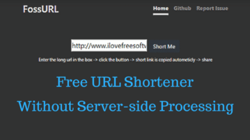 Free URL Shortener Without Server Side Processing