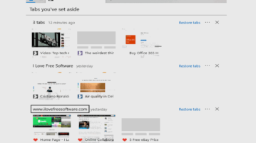 rename group of tabs set aside in microsoft edge