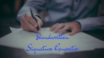 5 Handwritten Signature Generator Websites Free