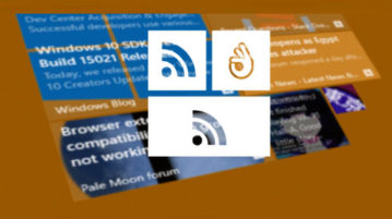 see rss feed in live tile of windows 10 start menu