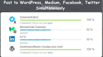 Post to WordPress, Medium, Facebook, Twitter Simultaneously