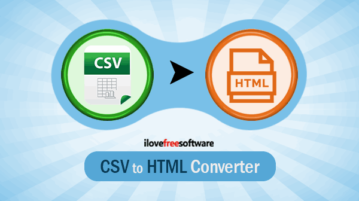 CSV to HTML file converter