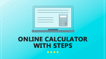 Online calculator with steps