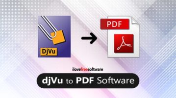 djvu to pdf software