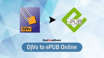 online djvu to epub