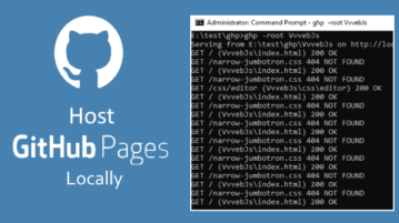 Host GitHub Pages Locally