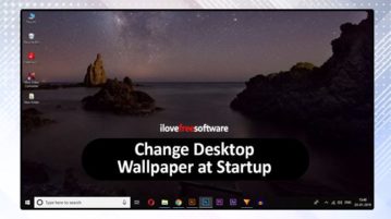 change desktop wallpaper at startup