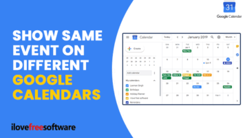 show same event on different google calendars