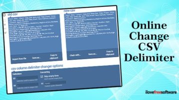 change csv delimiter