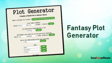 Fantasy plot generator