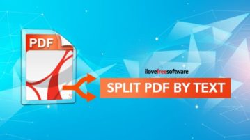 split pdf by text