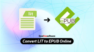 Convert LIT to EPUB Online