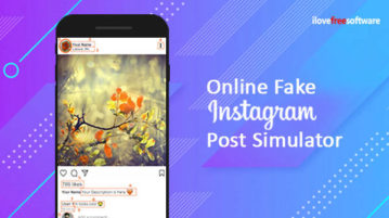 Online Fake Instagram Post Simulator