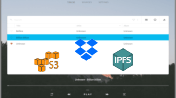 Cloud Music Player for Windows to play Songs from S3, IPFS, Dropbox