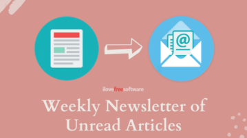 Weekly Email of Bookmarked Unread Articles