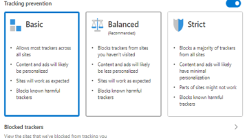 How to Enable Tracking Prevention in Microsoft Edge Chromium. Image