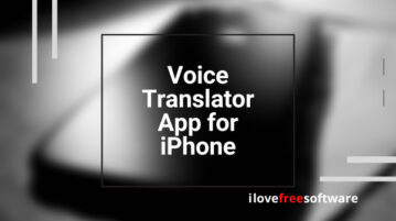 voice translator app for iPhone