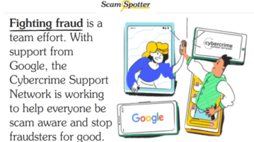 scam spotter by google to help people avoid online scams