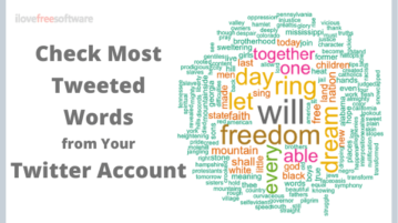 Check the Most Tweeted Words from a Twitter Account