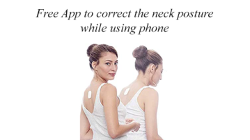 Free App to correct the neck posture while using phone