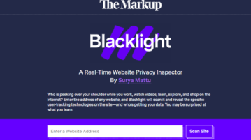 Scan Websites for Data Trackers for Free: Blacklight