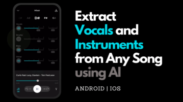 Extract Vocals and Instruments of Any Song using AI for Free